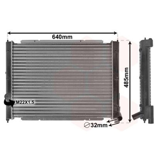 Radiatore acqua van - van, wezel