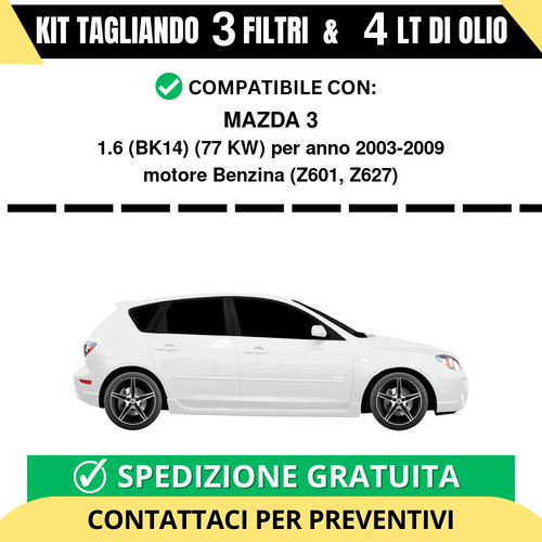 Tagliando per mazda - 3, 1.6